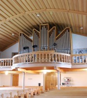 L'orgue de l'église de Wimmis (1964). Cliché personnel