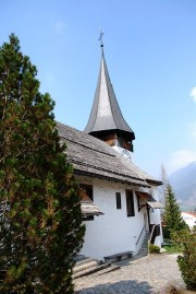 Vue de l'église de Zweisimmen. Cliché personnel (avril 2010)