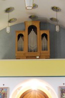 Le petit orgue Ayer (5 jeux) de Granges. Cliché personnel (fin avril 2010)