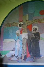 Crucifixion de C. Cottet (1959) dans le choeur. Cliché personnel