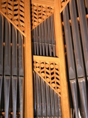 Autre vue détaillée de l'orgue des Verrières. Cliché personnel