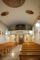 Vue intérieure en direction de l'orgue Spaich. Cliché personnel (mai 2010)