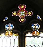 Autre vitrail de l'église des Verrières. Cliché personnel