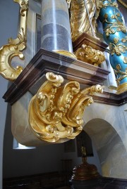 Maître-autel: autre détail baroque. Cliché personnel