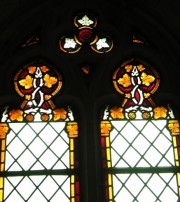 Autre vitrail en l'église des Verrières. Cliché personnel