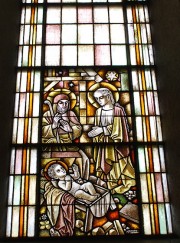 Autre vitrail de Schweri (Nativité). Cliché personnel
