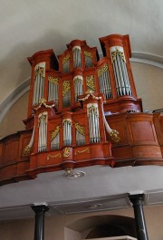 Vue de l'orgue en contre-plongée. Cliché personnel