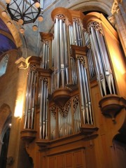 Collégiale de Neuchâtel, grand orgue. Cliché personnel