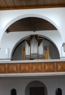 Vue de l'orgue Walcker (1967) de l'église cathol. de St. Antoni. Cliché personnel