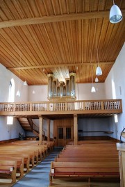 Autre vue de la nef en direction de l'orgue. Cliché personnel