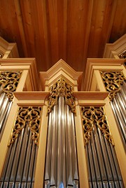 Le centre de la façade de l'orgue. Cliché personnel