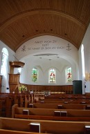 Vue intérieure de l'église de Münsingen. Cliché personnel