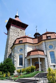 Vue extérieure de la Schlosskirche. Cliché personnel (juillet 2010)