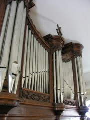 La façade de l'orgue de Montfaucon. Cliché personnel