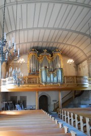 Vue intérieure en direction de l'orgue. Cliché personnel