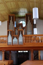 Vue du grand orgue Kuhn. Cliché personnel