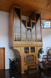 Vue de l'orgue A. Hauser (1988). Cliché personnel