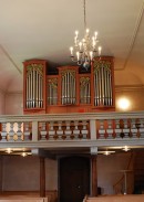 Vue de l'orgue Wälti (1969) de l'église de Kirchlindach. Cliché personnel (début août 2010)