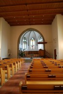 Vue de la nef de l'église. Cliché personnel