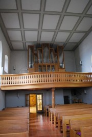 Vue de la nef en direction de l'orgue. Cliché personnel