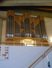 Vue de l'orgue Kuhn de 1987. Cliché personnel