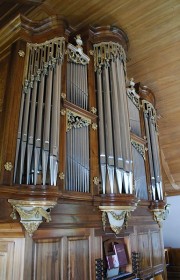 Vue de l'orgue en tribune. Cliché personnel