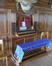 Console de l'orgue. Cliché personnel