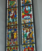 Détails de la verrière axiale (Passion du Christ, vers 1300). Cliché personnel