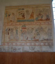 Vue de peintures murales du 15ème s. Cliché personnel