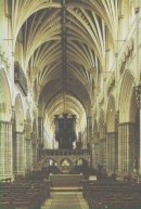 Cathédrale d'Exeter, la nef, le jubé et le Grand Orgue. Crédit: www.exeter-cathedral.org.uk/
