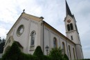 Vue extérieure de l'église de Menznau. Cliché personnel