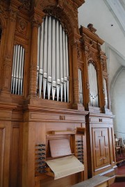 L'orgue et sa console. Cliché personnel