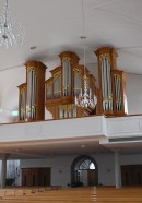 Vue de l'orgue Metzler de Wolhusen (1987). Cliché personnel (sept. 2010)