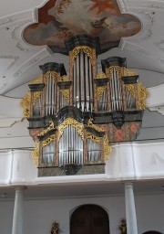 Belle vue de l'orgue Cäcilia AG, 1980. Cliché personnel