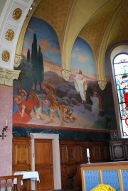 Peintures murales dans le choeur. Cliché personnel