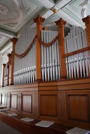 Vue de l'orgue Goll en tribune. Cliché personnel