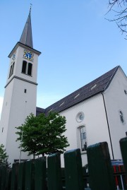 Vue de l'église paroissiale de Bad Ragaz (catholique). Cliché personnel