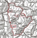 Emplacement géographique de Savognin. Crédit: http://www.graubuenden.ch/sommer-aktvitaeten-schweiz/