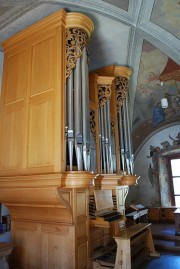 Vue de l'orgue en tribune. Cliché personnel