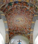 Vue de la fresque peinte par l'artiste milanais Nuvolone (vers 1681), église St-Martin. Cliché personnel