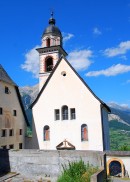 Vue de l'église baroque de Mon. Cliché personnel