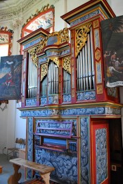 Vue magnifique de cet orgue historique alpin. Cliché personnel