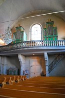 Vue de l'orgue Späth (buffet de 1863) de l'église de Lantsch-Lenz. Cliché personnel (juill. 2010)