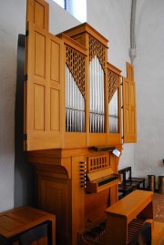 Vue de l'orgue Mathis (1977). Cliché personnel