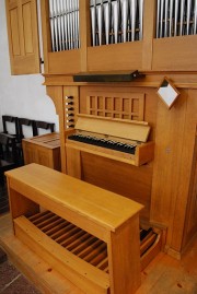 La console de l'orgue. Cliché personnel