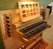 Autre vue de la console de l'orgue. Cliché personnel