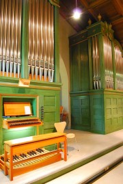 Vue d'ensemble de l'orgue en tribune. Cliché personnel