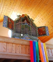 Vue de l'orgue en contre-plongée. Cliché personnel