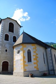 Vue extérieure de l'église réformée d'Ilanz. Cliché personnel (juill. 2010)