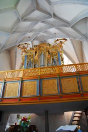 Vue de l'orgue en contre-plongée. Cliché personnel